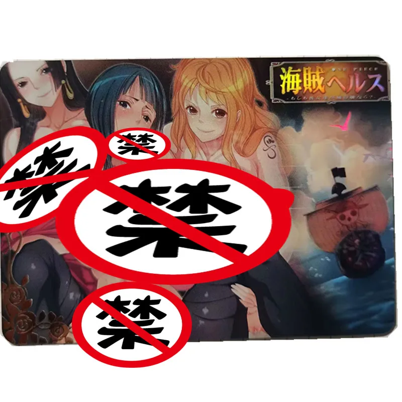 

Anime One Piece Cards Nami Hancock Robin Bundle Nude Cards Sexy Girls Cards Classic Game Hobby Toy Gift Collection Card