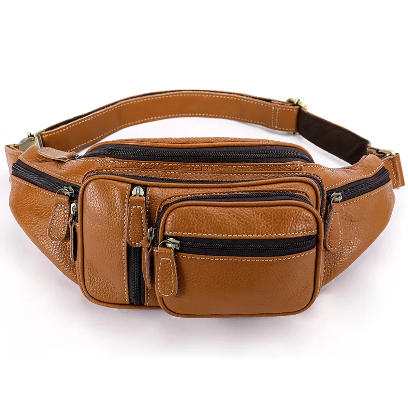 

Brand Multifunction Money Belt Bag Vintage Men's Waist Bag Genuine Leather Fanny Pack Phone Waist Pack/Bags Messenger Bag Men 가방