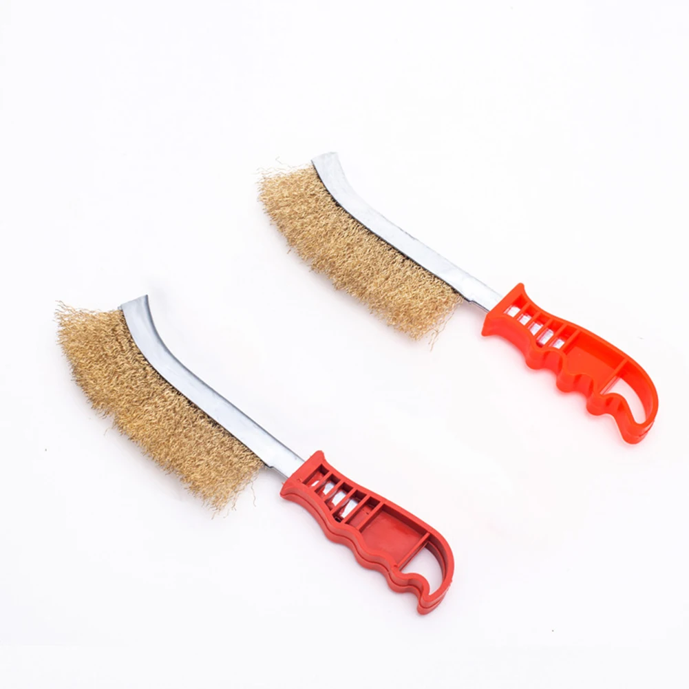 

Steel Wire Brush 70mm Length With Hanging Hole For Cleaning Metal Surface Removing Dust/grease Cleaning Tools Good Effect