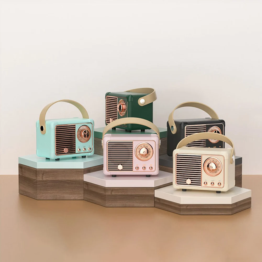 Портативная Bluetooth-Колонка HM11 в стиле ретро портативный стерео-музыкальный плеер