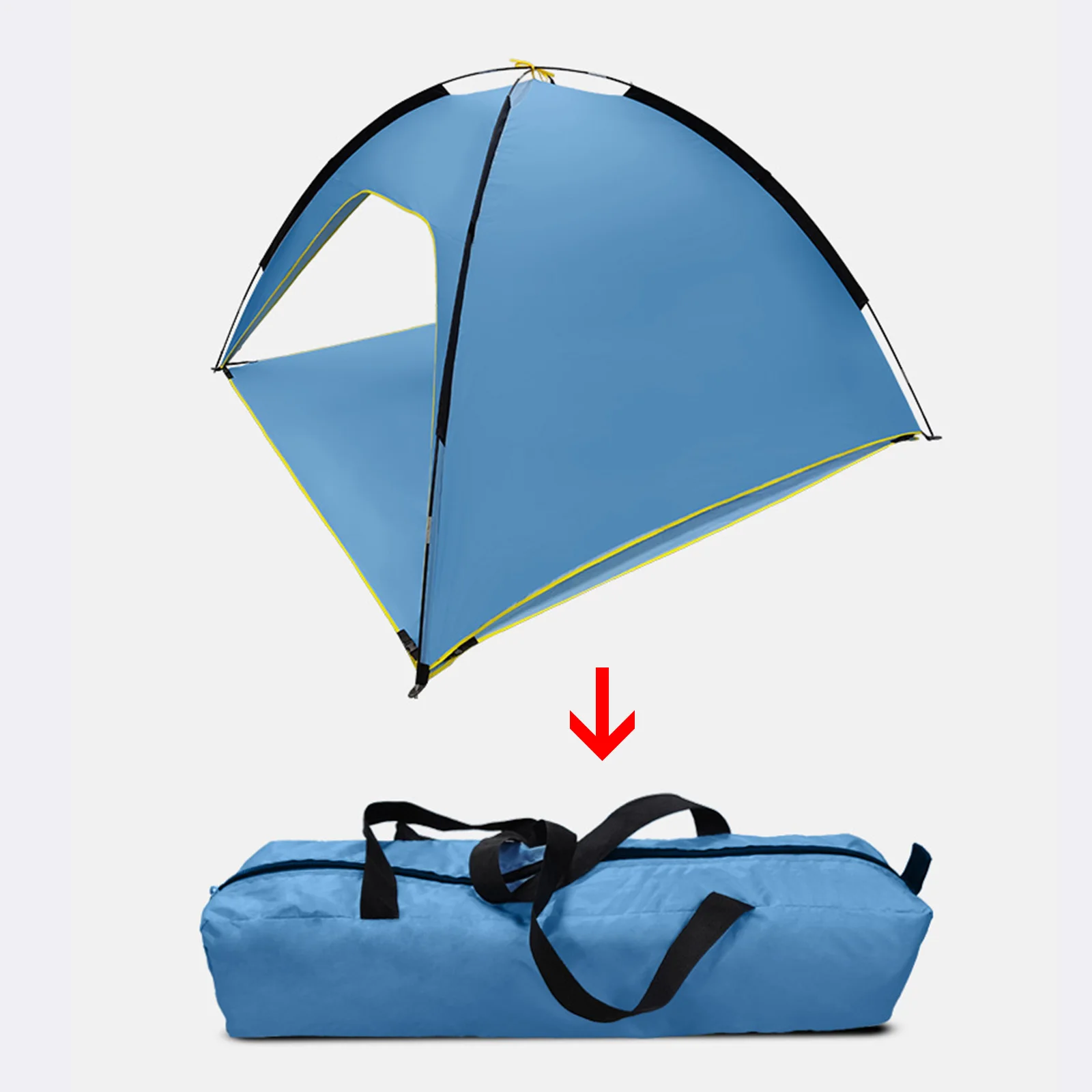 

Палатка с двойным полюсом, автоматический открытый тент от солнца, для отдыха на открытом воздухе, походов, Путешествий, Походов, летняя