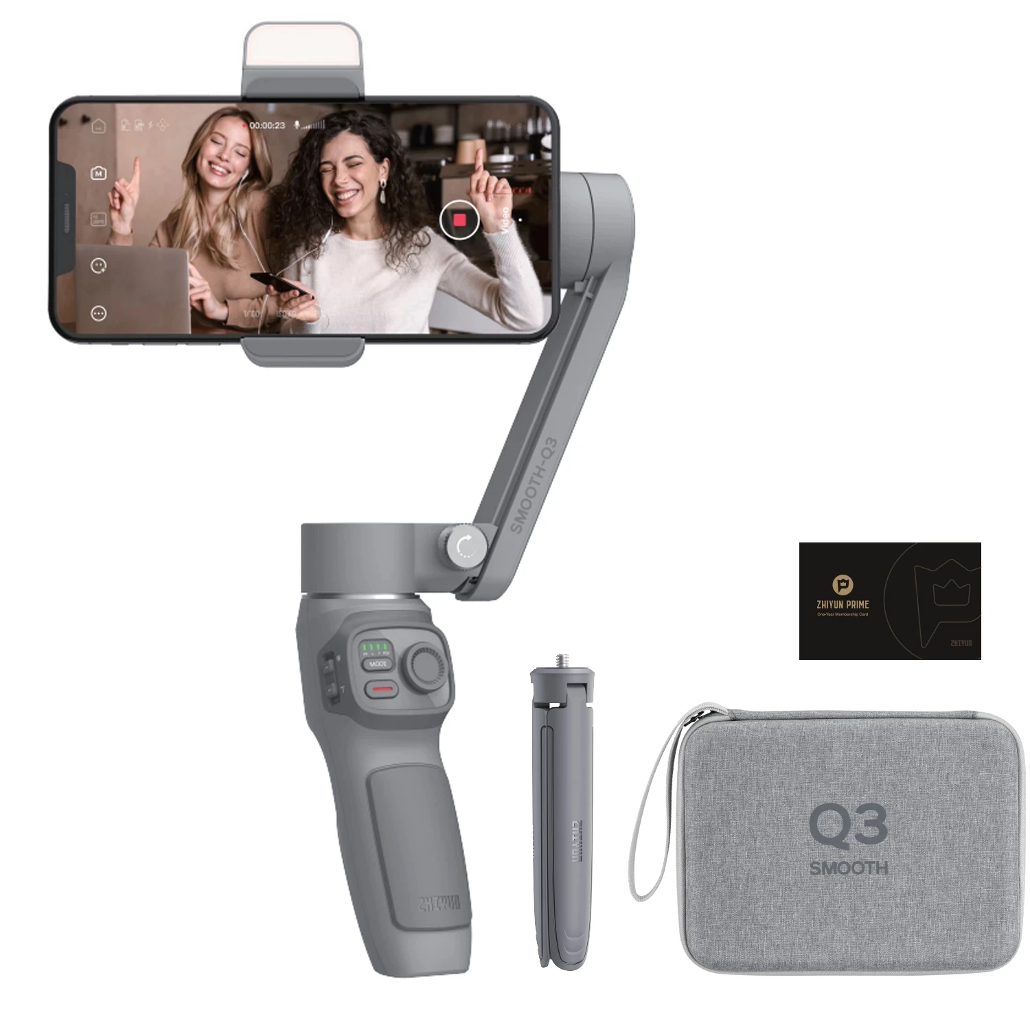 

Zhiyun Smooth Q3 смартфоны карданный 3-осевой Ручной Стабилизатор для смартфонов экшн-камеры