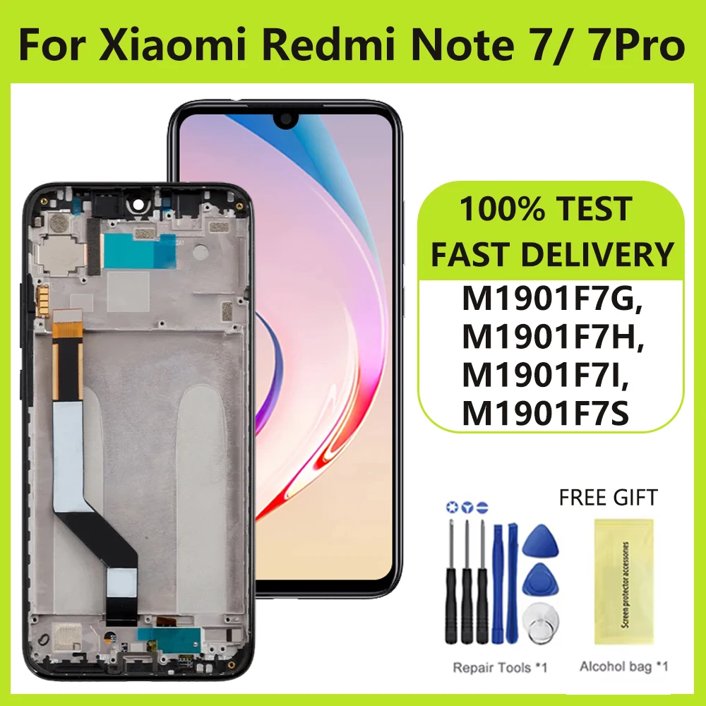 Экран для Xiaomi Redmi Note 7 Pro M1901F7S ЖК-дисплей цифровой сенсорный экран детали M1901F7G M1901F7H