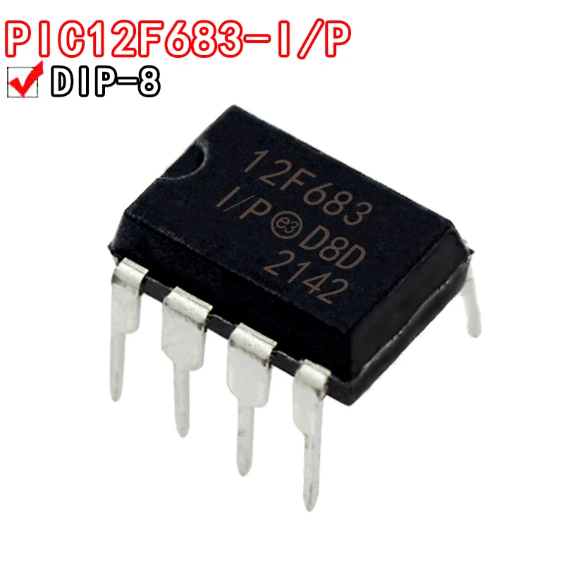 1 шт, PIC12F683, PIC12F1501, PIC12F1571, PIC12F1822, PIC12F1840 PIC12C509-04 PIC12C509A-04 DIP-8 PIC12F683-I/P 1 шт, PIC12F683, PIC12F1501, PIC12F1571, PIC12F1822, PIC12F1840 PIC12C509-04 PIC12C509A-04 DIP-8 PIC12F683-I/P