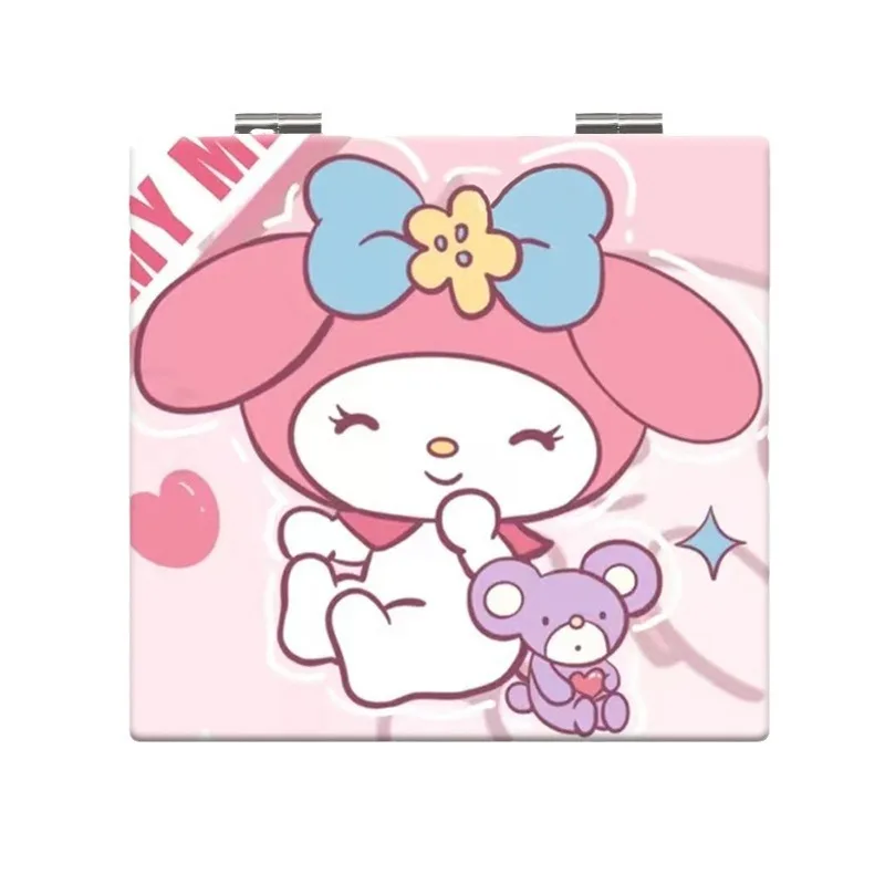 Компактное зеркало с Hello Kitty от Kuromi Melody портативное мультяшное милое настольное