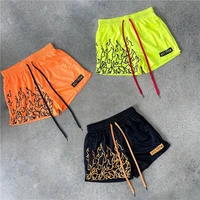 2022 summer new mesh sports mens fitness shorts gym fitness running training quick drying breathable fitness shorts