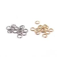 100pcs 5 12mm stainless steel open jump rings double loops split rings connectors for diy jewelry making findings accessories