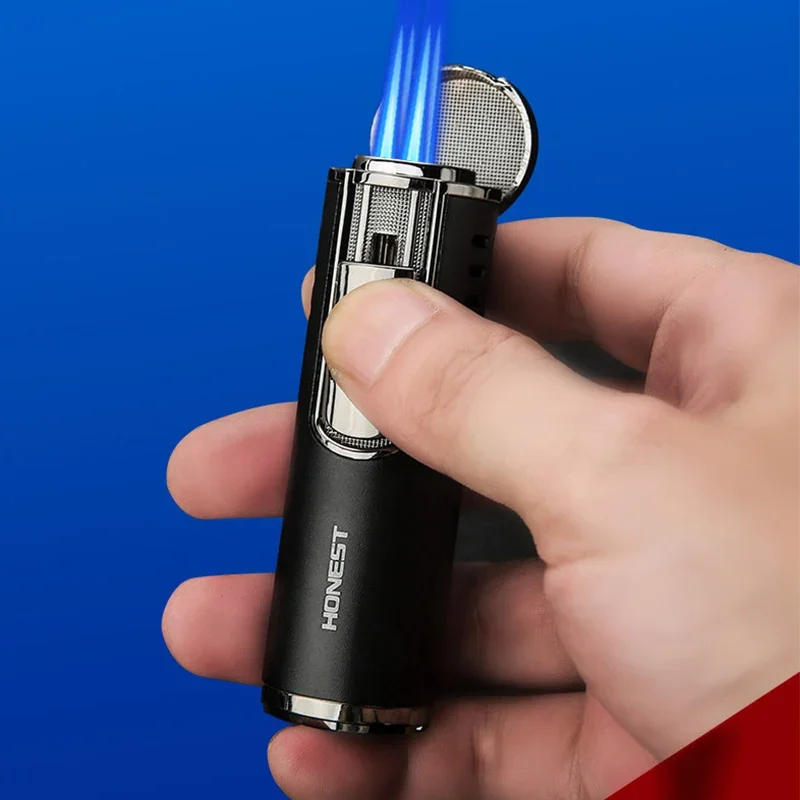 Искренняя четырехпрямая быстрая зажигалка заправляемая Бутановая газовая