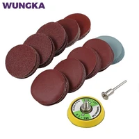 101pcs set 2 inch sanding discs pad kit for drill grinder rotary tools with backer plate includes 60 2000 grit sandpapers