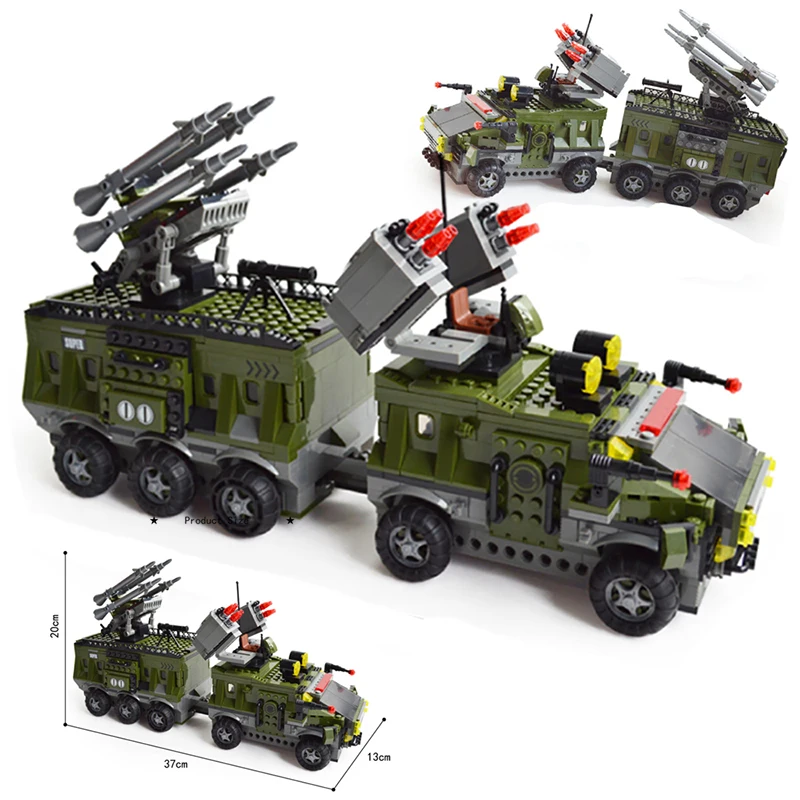 

Military vehicle Army SWAT team Mobile tank AADML Model building blocks DIY brick creative Classical World war ii WW2 ideas MOC