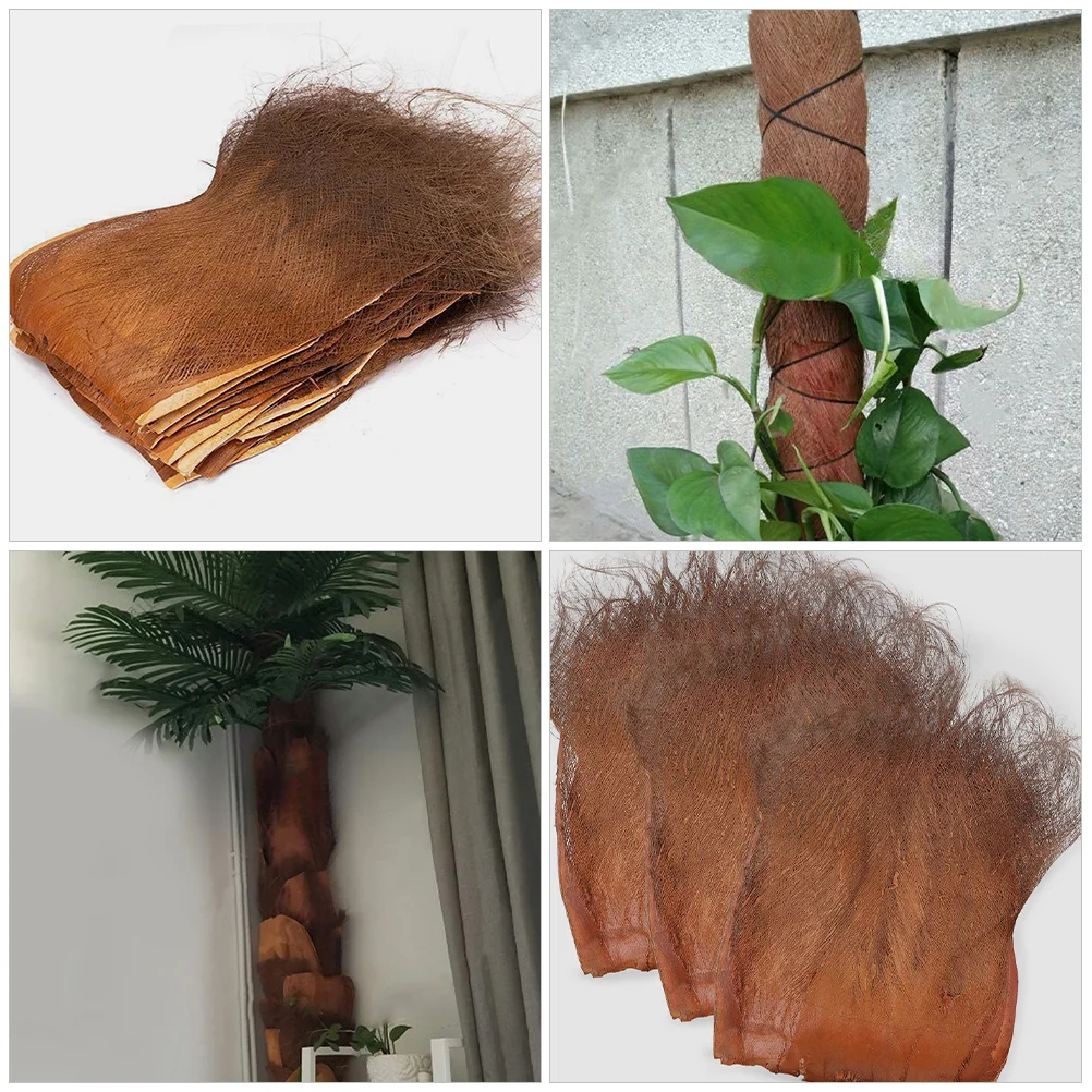 5 листов пальмовой коры садовый фон растения декор дерева для поделок нежная