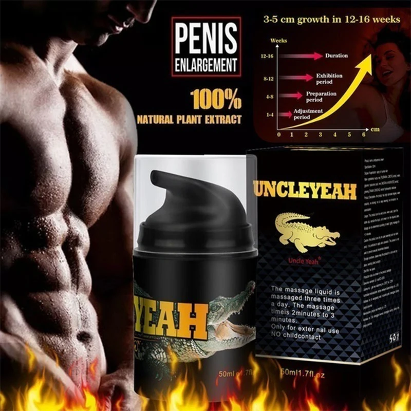 Penis Enlargement Cream Aphrodisiac Oil ,Erection Enhance Size Increase Longer Big Dick Gel Sex Pump Enlarger Lubricant For Men.