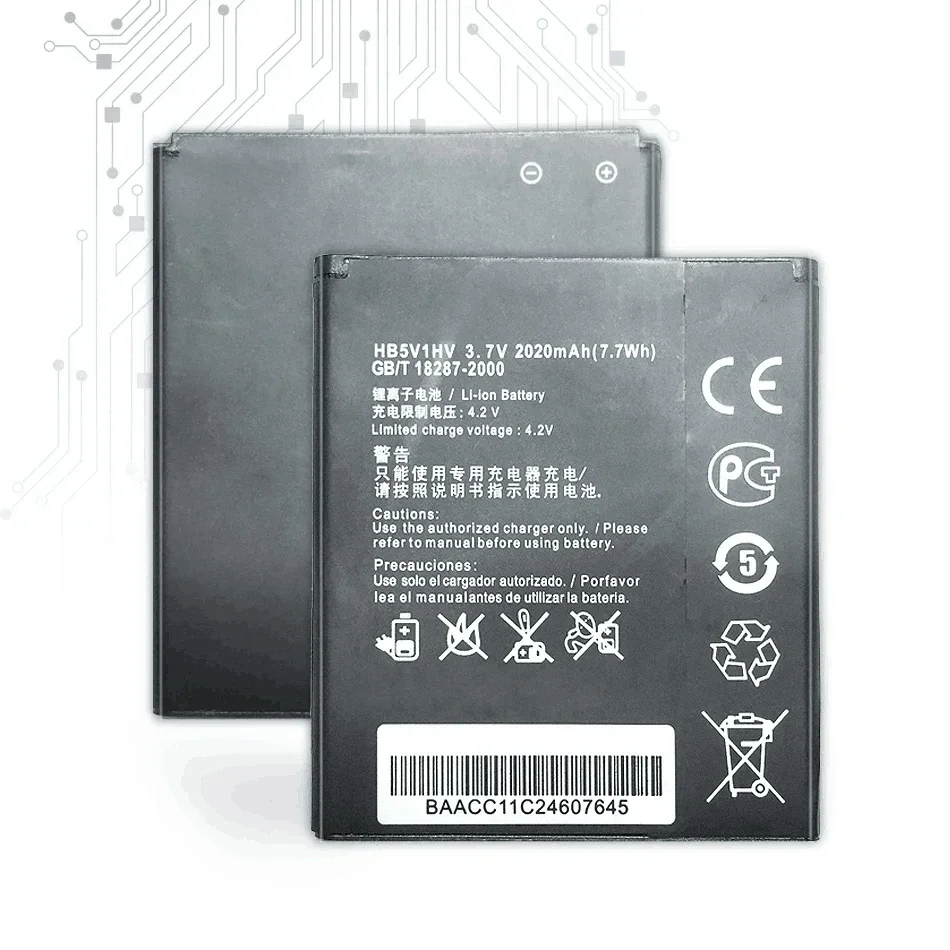Аккумулятор мобильного телефона HB5V1HV HB5V1 2020 мАч для Huawei Honor Bee Y5C Y300 Y300C Y541 Y500 Y511 U8833