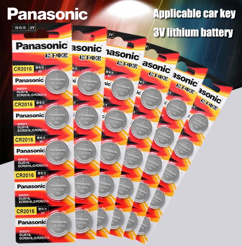 

Литиевая батарея Panasonic 30 шт./лот 3 в cr2016 кнопочный аккумулятор часовые батарейки cr 2016 DL2016 ECR2016