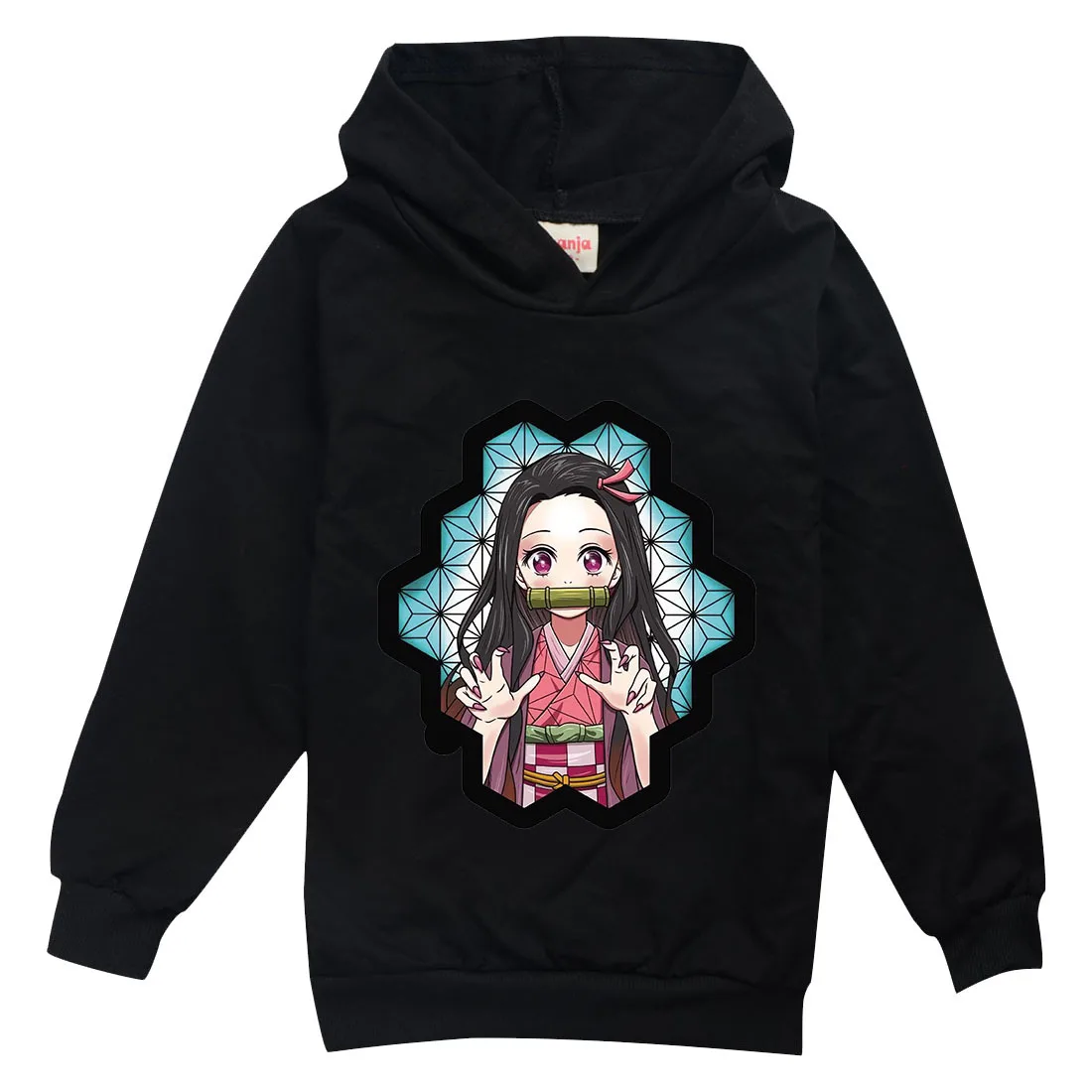 

Детская хлопковая толстовка с длинным рукавом, с капюшоном