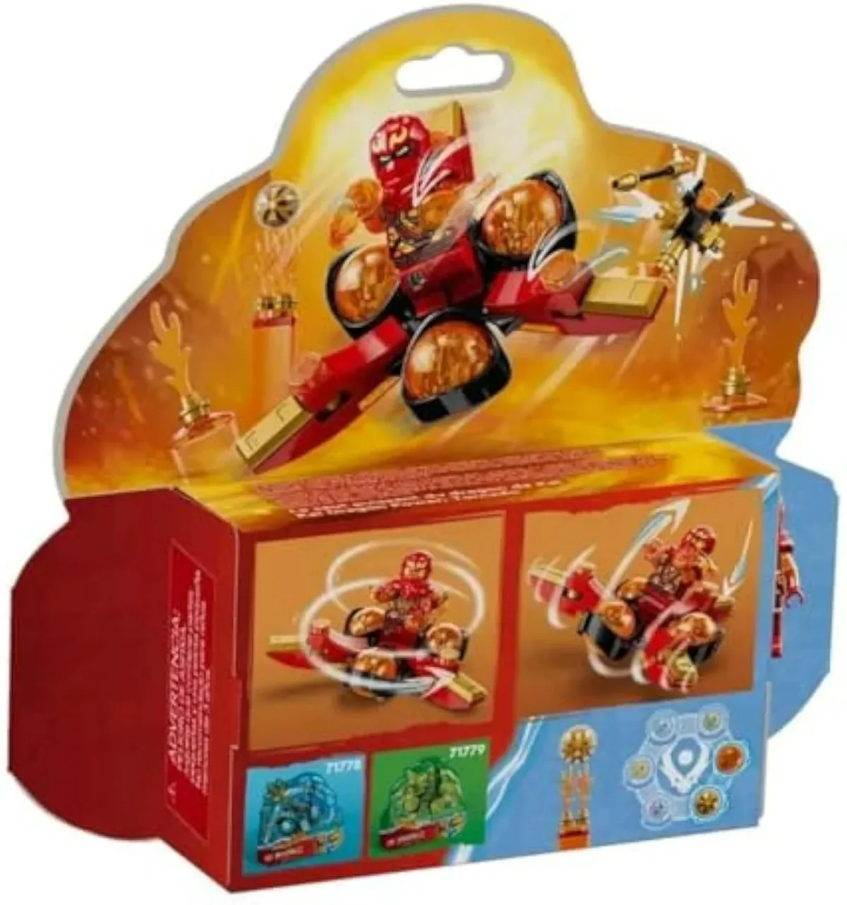 Lego NINJAGO Kai's Dragon Power Spinjitzu Flip 71777 Набор игрушек Red Ninja с минифигурой Кай в подарок для 6-летних мальчиков (art.: 3920cc54535db) - 3920cc54535db