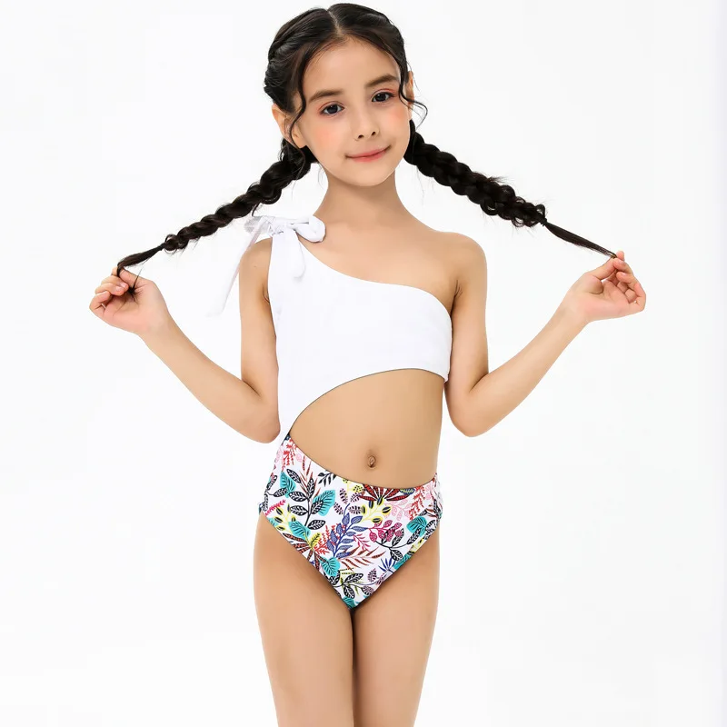 

Swimsuit For Girls Summer Baby One-Piece Swimwear Kids Bathing Clothes Tops+Short Suits Children Swimming Sets 2-12 Years