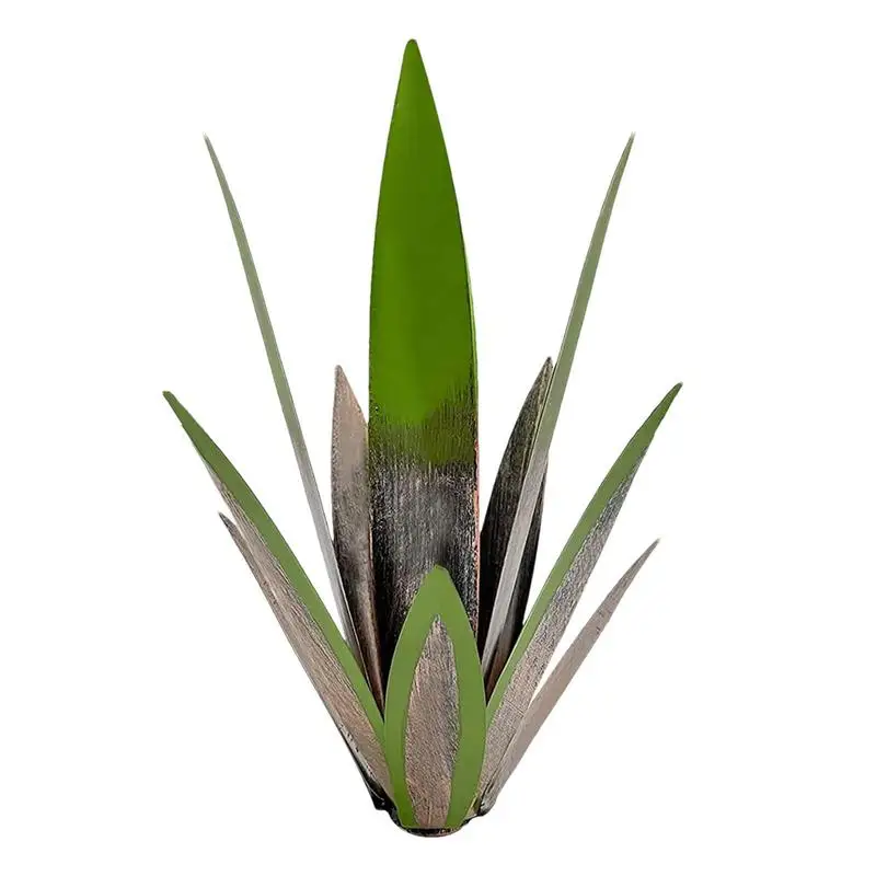 

Tequila Rustic Sculpture Agave Metal Yard Art Overall Agave Plant Home Decor Rustic Hand Painted Garden Ornaments For Outdoor