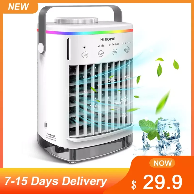 

Home Air Conditioner Air Cooler Fan Portable 3 Modes Water Cooling Fan For Room Office Bedroom Mobile Air Conditioner