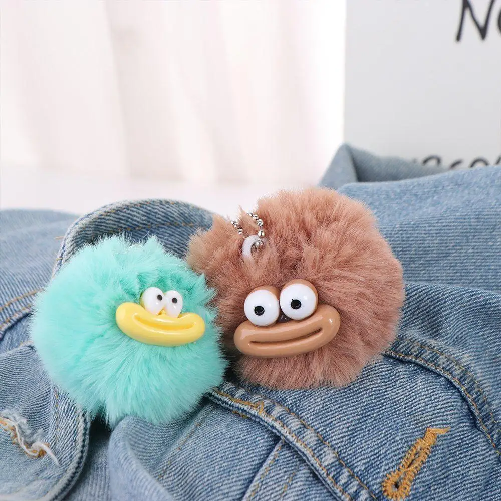 Милый мультяшный забавный брелок с клоуном плюшевый мини-брелок ротом колбасы Y2K