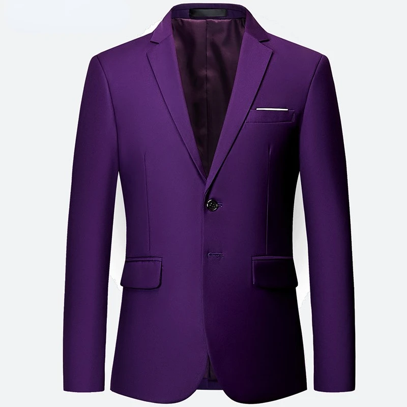 

NEW IN listing luxury men's blazer large size 6XL Slim solid color jacket, fashion business banquet wedding dress jacket S-6