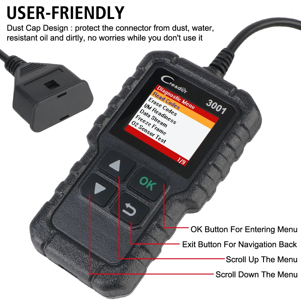 PK ELM327 V1.5 CR3001 OBD2 сканер автоматический диагностический инструмент X431 поддержка