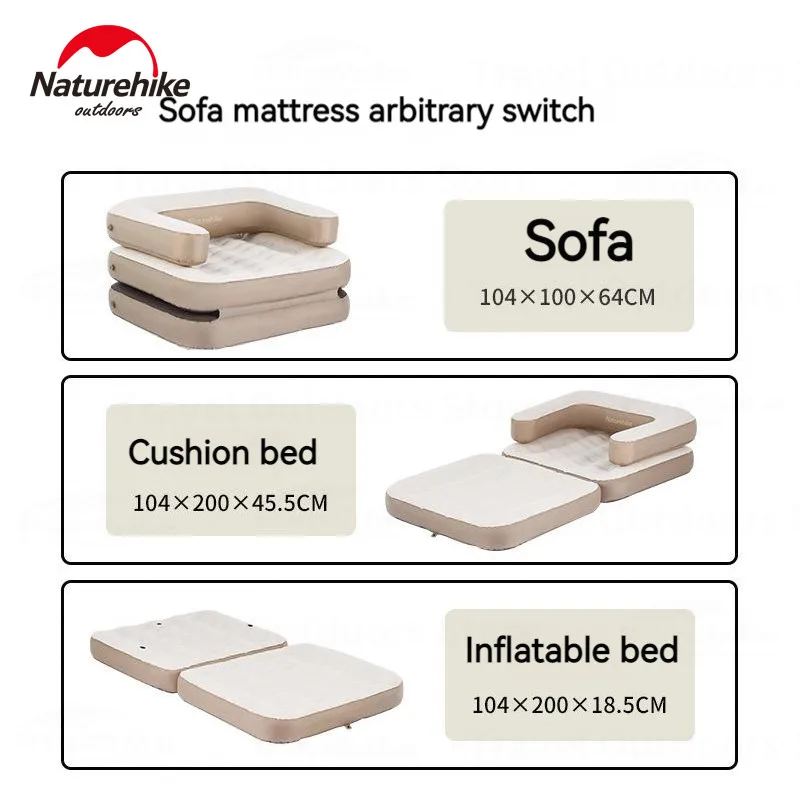 Naturehike ТПУ Открытый Надувной Одноместный Диван-кровать Матрас Коврик Спальный