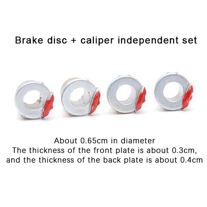 

1/64 Metal Detail-up Parts For Model Car Racing Vehicle Toy Small Scale Brake Disc Racing Tow Hooks