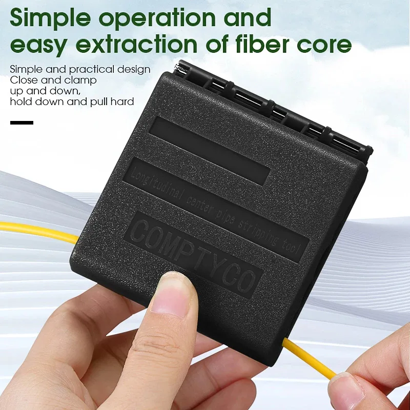 

Free shipping COMPTYCO AUA-09 Fiber Optic Ribbon Optic Cable Stripper 1.5-11mm Longitudinal Center Pipe Stripping Tool Tube Slit
