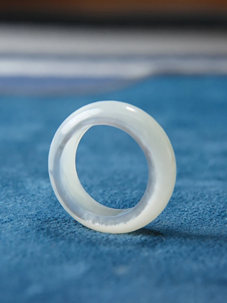 Natural Mother Nut Ring Old Fishbone Running Wenwan Buddha Beads Finger Twist Accessories Carving Bea...