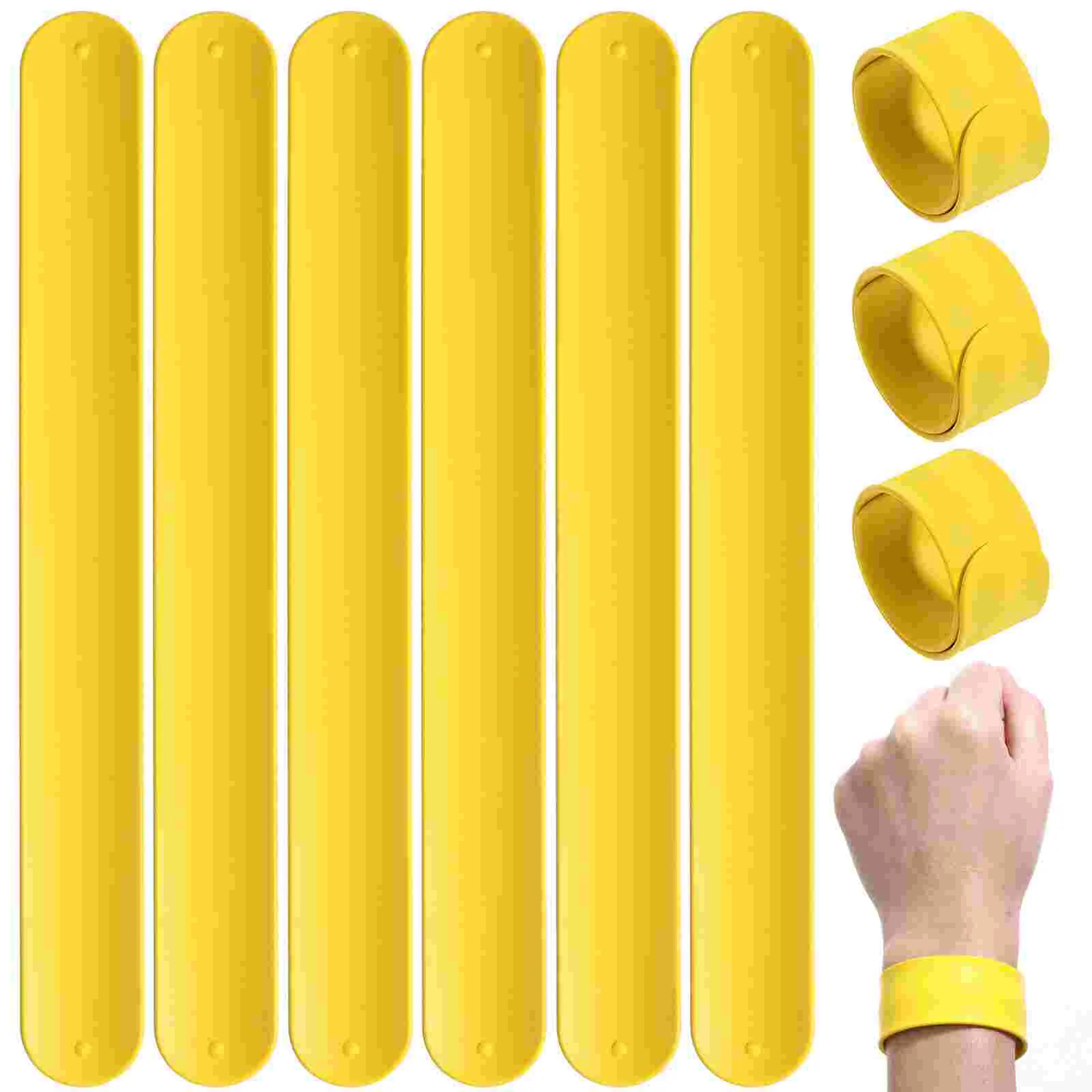 

10 Pcs Slap Wristbands Fidget Bracelet Kids Silicone Bracelets Straps Hand Ring