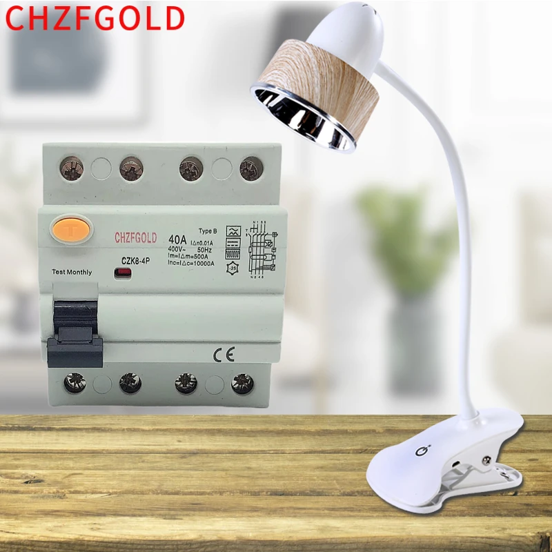 

Выключатель остаточного тока DC RCCB RCD 2P/4P 63А 30мА Тип B 6KA CHZFGOLD Din-рейка утечка заземления