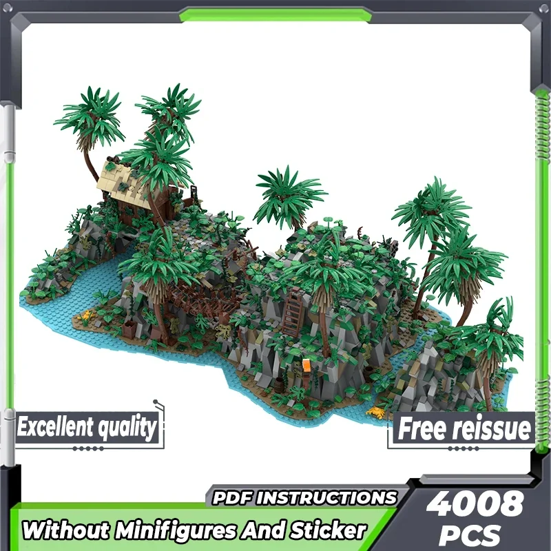 Знаменитая модель фильма Moc строительные блоки богатство пиратский остров