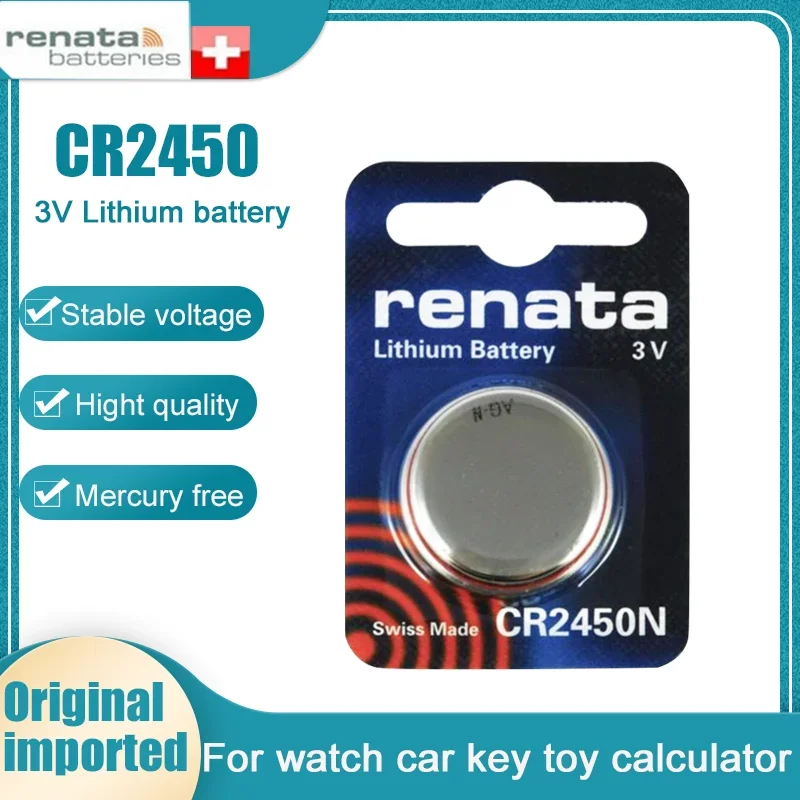 Литиевая батарея RENATA CR2450 CR2450N DL2450 BR2450 LM2450 3 В ...
