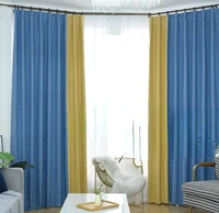 curtains for living room dining bedroom balcony modern simple cotton linen plain color high shading stitched curtain blackout