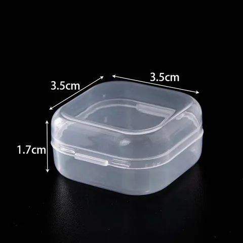 Прозрачные пластиковые коробки для хранения ювелирных изделий, 5 шт