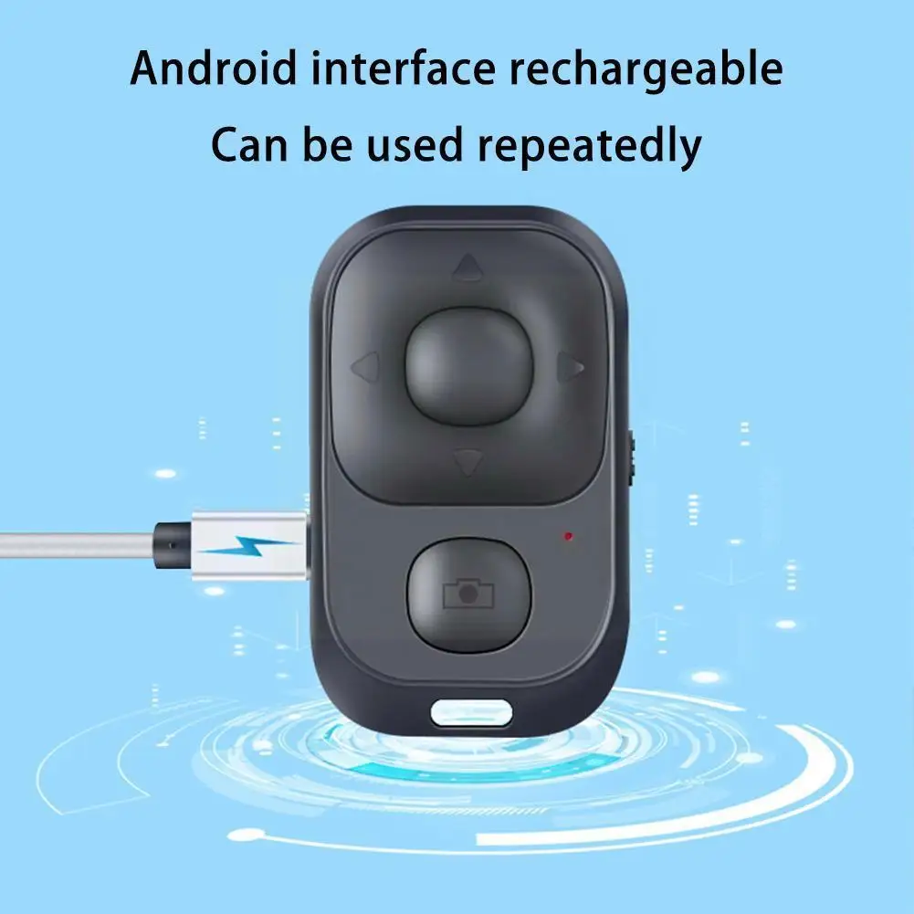 

Mini Wireless Selfie Rc Bluetooth-compatible Shutter Self-timer Turning Phone Page Camera Release Controller Button S3l0