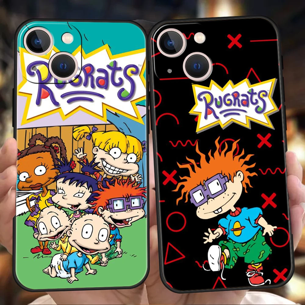 

Cartoon Rugrat Luxury Phone Case Cover For iPhone 14 13 12 11 Pro Max 8 7 Plus X XR XS Max SE 2020 Shockproof Soft Shell Fundas