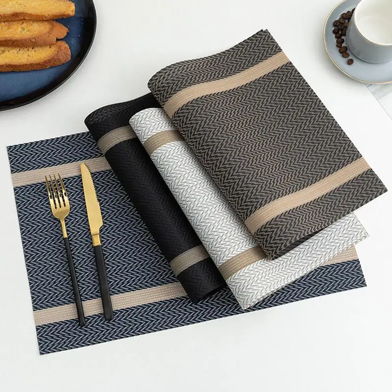 

Heat-Resistant Placement Mats Kitchen & Table Linens Waterproof Oilproof Mat Anti-skidding Mat For Kitchen Dining Hotels
