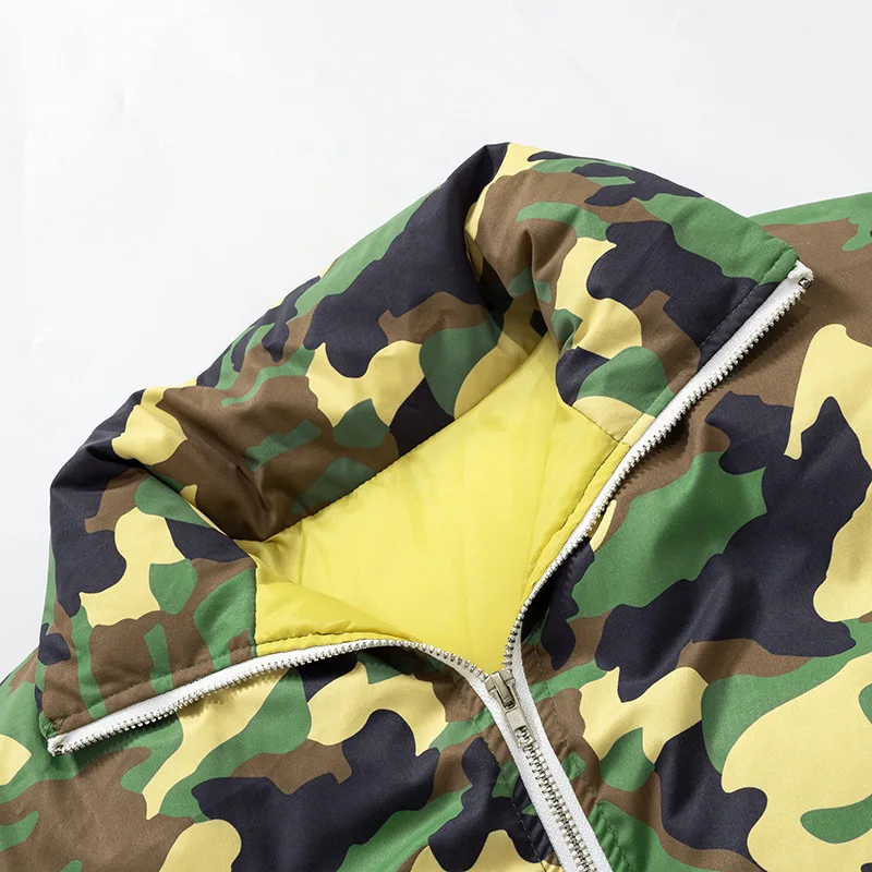 Women's skirt sets 2022 winter new fashion short cotton clothing camouflage thick coat warm skirt suit two piece sets outifits
