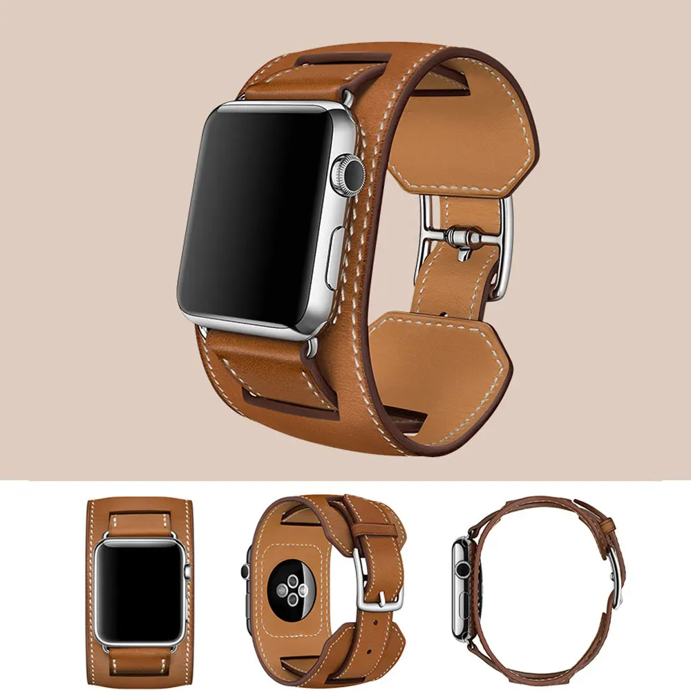

Кожаный ремешок для Apple Watch Band 44 мм 40 мм 38 мм 42 мм 41 мм 45 мм 49 мм, браслет для смарт-часов iWatch 8 7 6 SE 5 4 3 Ultra (3 в 1)