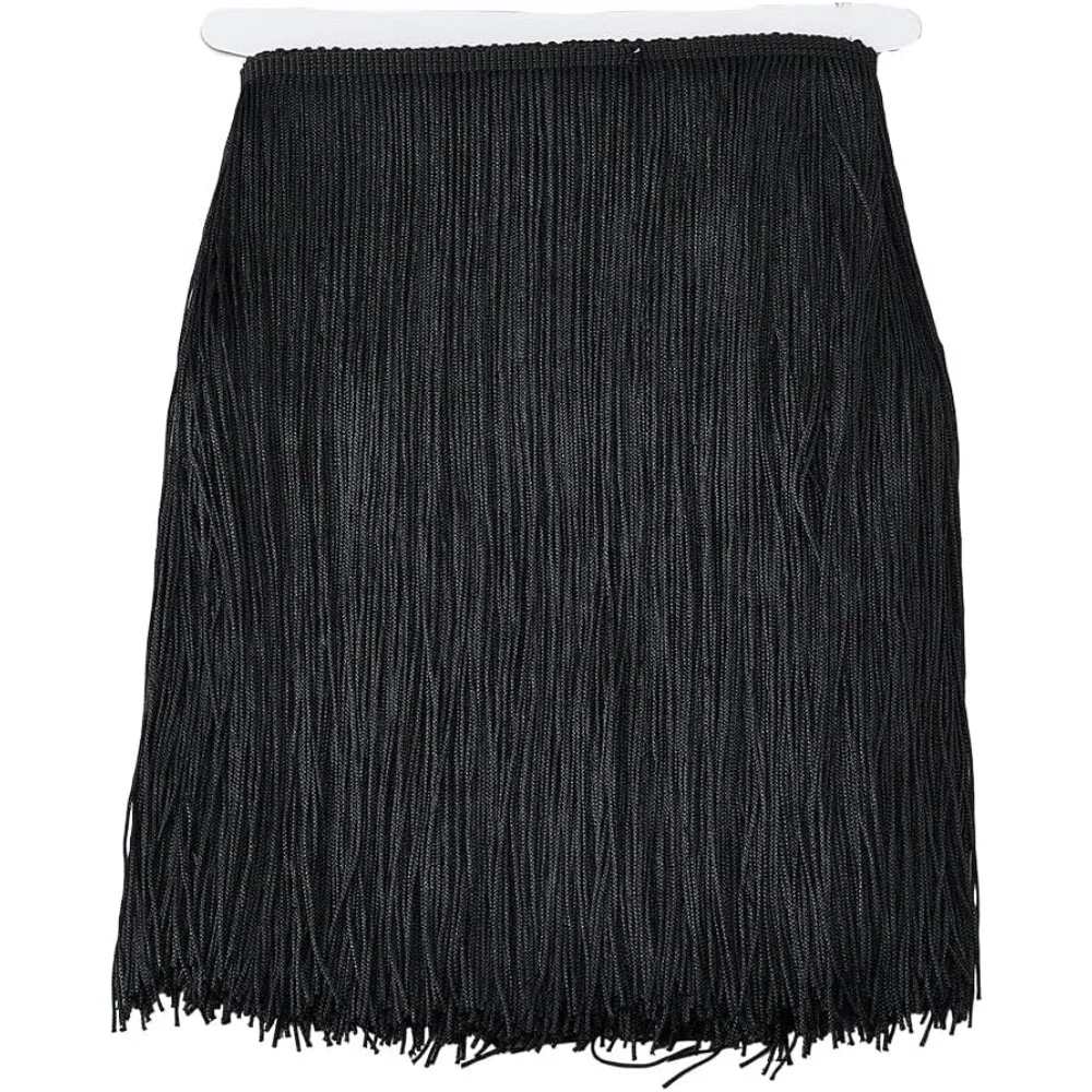 5 ярдов черная декоративная бахрома отделка полиэстер ткань шитье ширина 310-320 мм