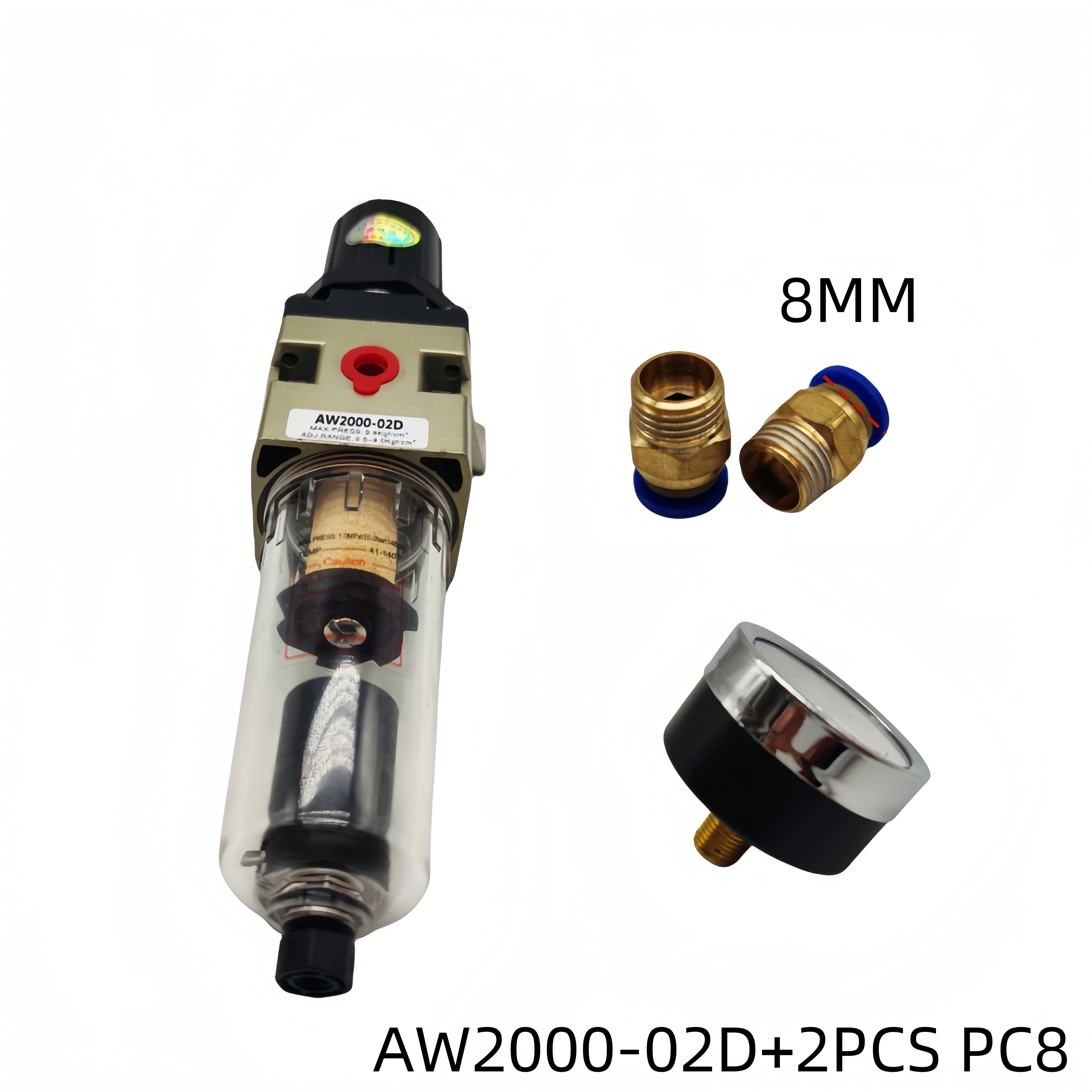 

Пневматический компрессор AW2000-02D с автоматическим регулятором давления воздушного фильтра и масловодоотделителем для сжатия воздуха