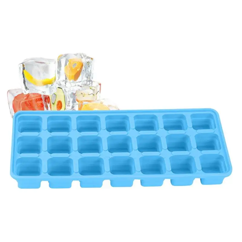 

21 Grids Big Ice Cube Maker Silicone Ice Maker Popsicle Mold For Whiskey Cocktail Brandy Large Cubitera Ice Tray Ice Cube Mold
