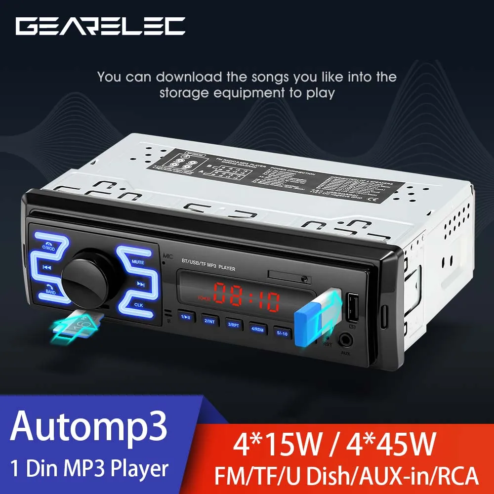 

Auto Car Radio Bluetooth Car Stereo Audio Wireless MP3 Multimedia Player AUX USB FM 12V Classic Stereo Audio Player