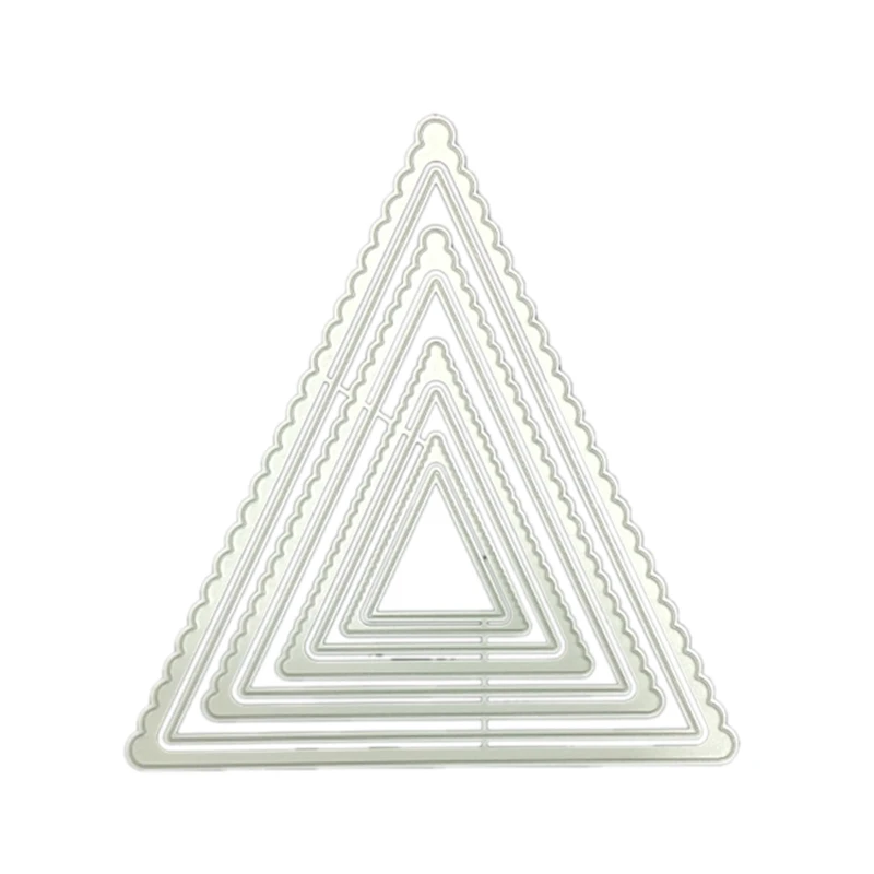 

Wave Border Cutting Die DIY Embossing Mold Triangle Stencil Template Card Making
