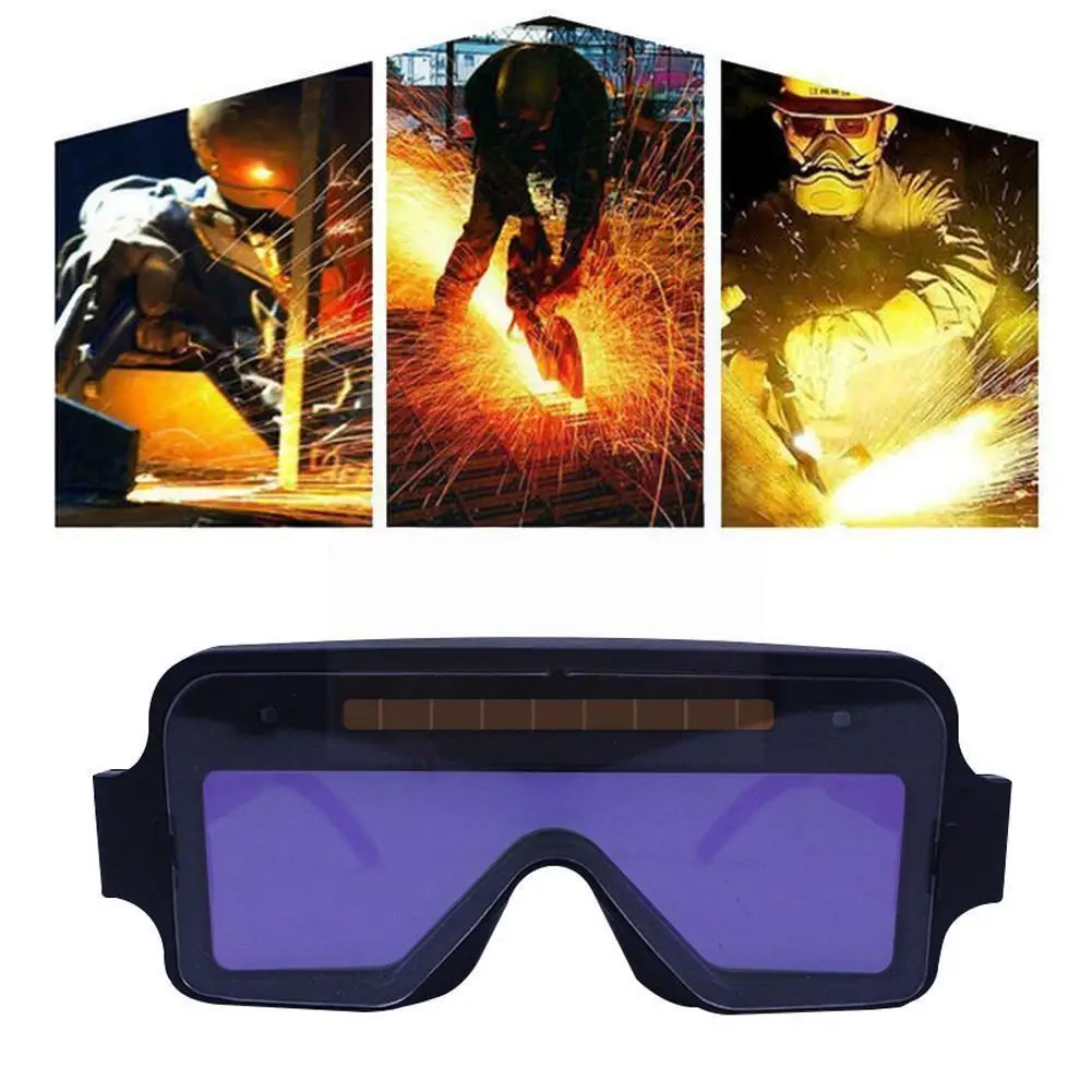 

Solar Powered Auto Darkening Welding Glasses Eye Dimming Argon Welding Arc Welder Uv Automatic Goggle Safet E8w5