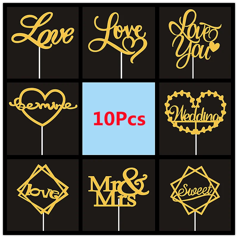 10 шт./пакет, бумажная доска для украшения торта