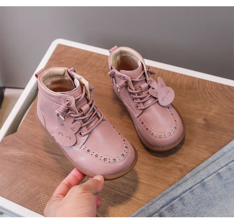 Зимние сапоги для маленьких девочек детская обувь из мягкого микрофибры с