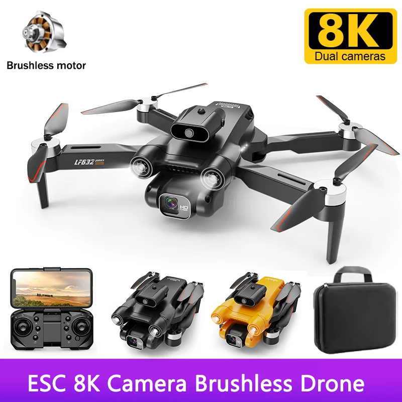 

Mini Drone 4K Brushless Professional 8K Camera ESC FPV Drones Optical Flow UAV Obstacle Avoidance RC Dron Foldable Quadcopter